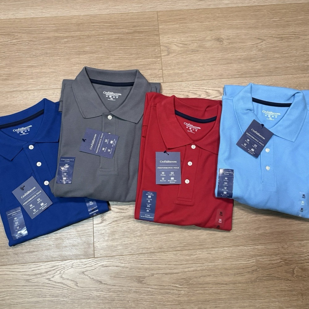 Croft & Barrow Performance Polo XL Lot Of 4 New With Tags